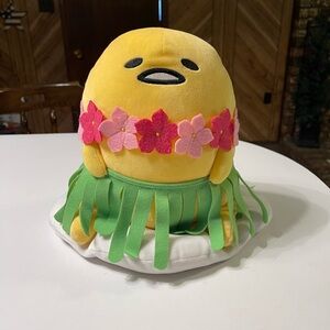 Hula Gudetama Sanrio 10” Plush - Tropical Editio